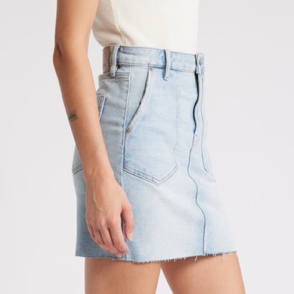 NWT Hidden Loss Angeles Woman’s Small Light Washed Denim Pencil Skirt - Picture 5 of 10